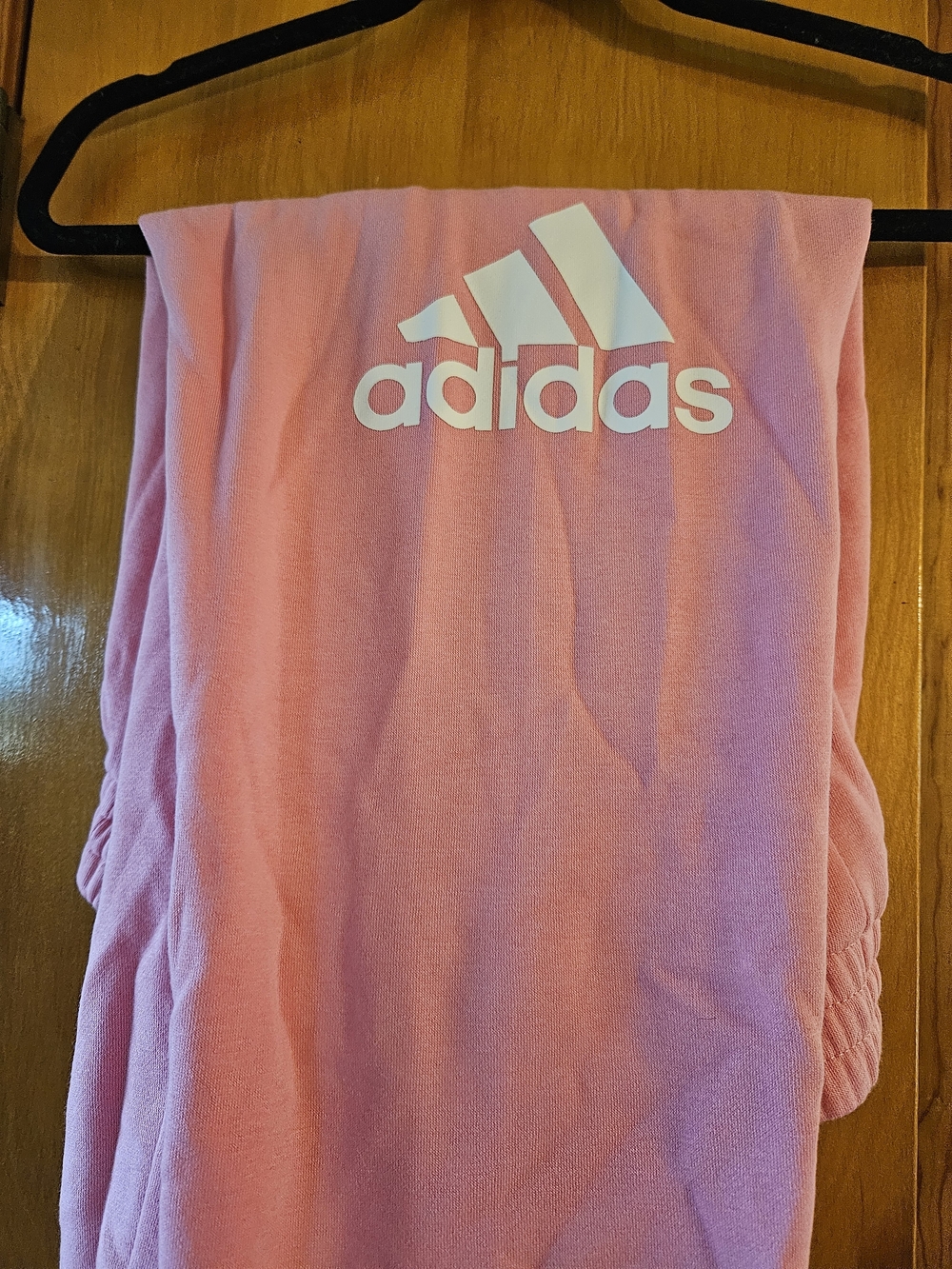 adidas Light Pink Sweatpants with White Logo